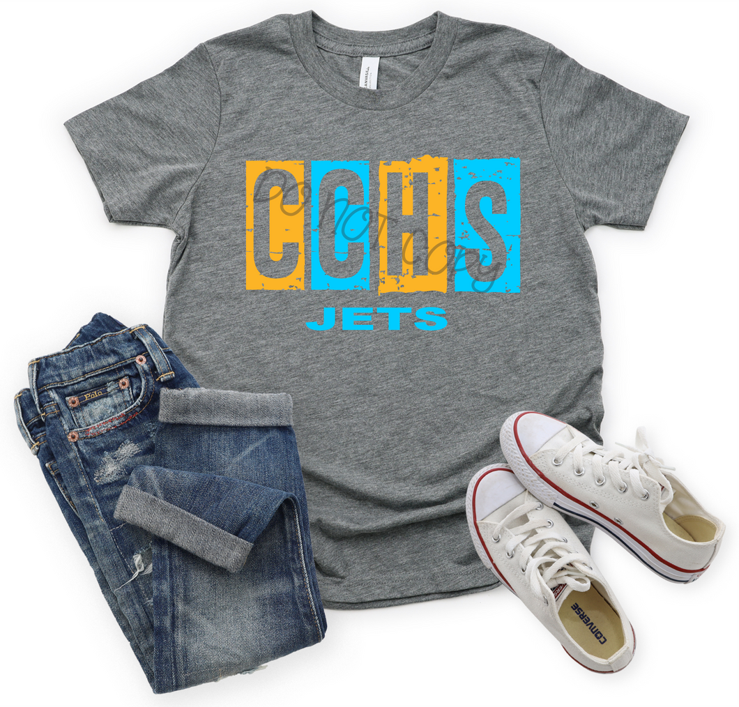 CCHS Jets Columbia Blue & Gold