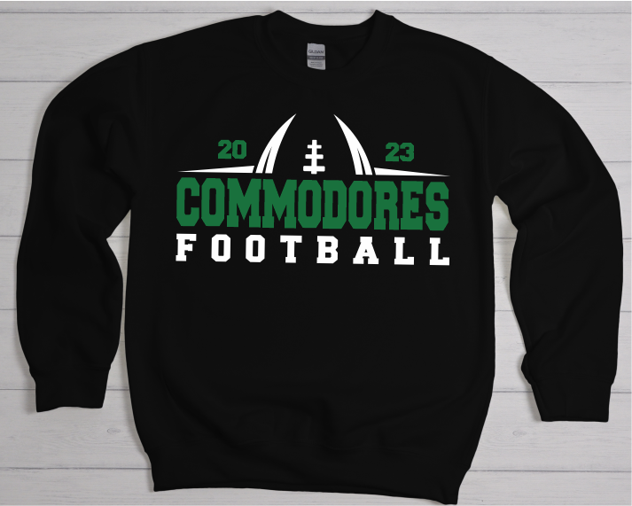 Commodores Football Green & White