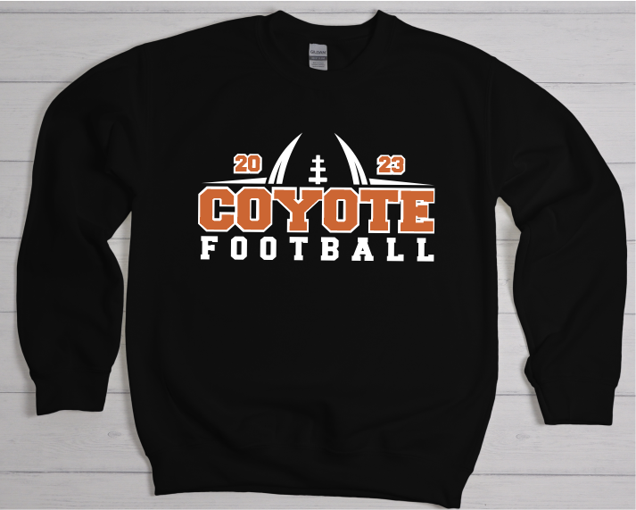 Coyote Football Burnt Orange & White