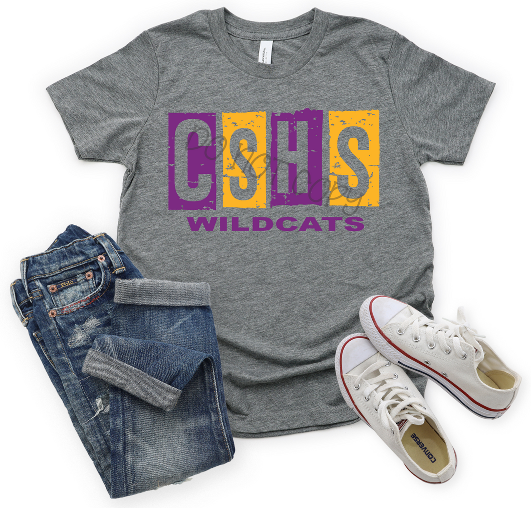 CSHS Wildcats Purple & Gold