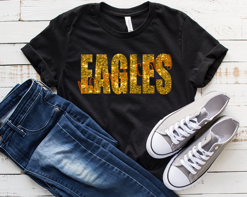 Eagles Gold Sequins