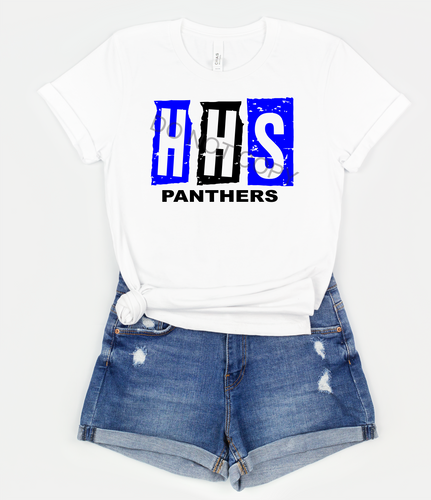 HHS PANTHERS BLUE AND BLACK