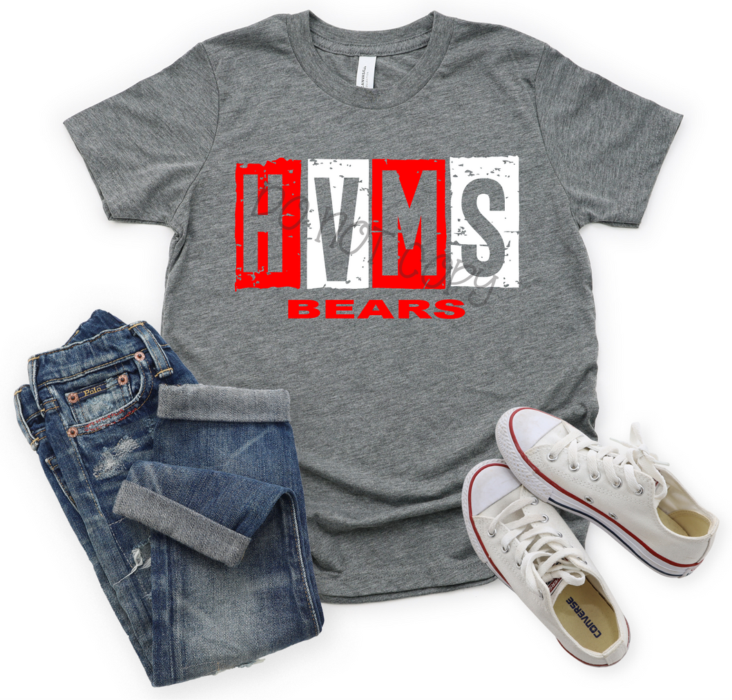 HVMS Bears Red & White