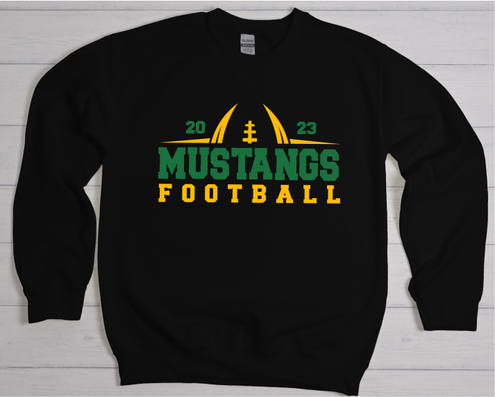 Mustangs Football Green & Gold