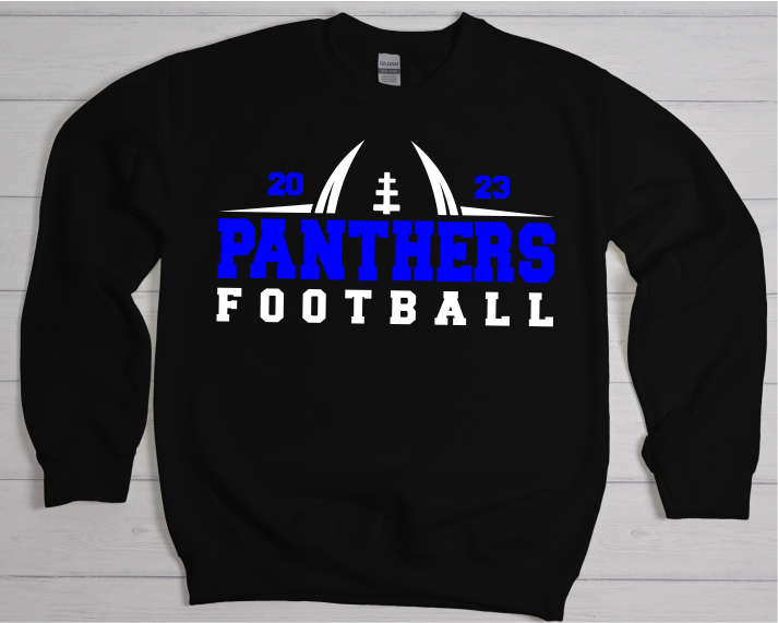 Panthers Football Royal, Black & White