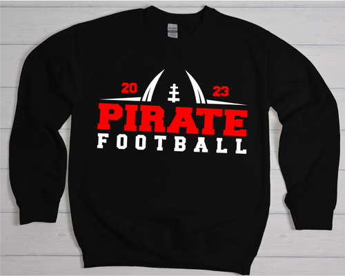 Pirate Football Red, Black & White