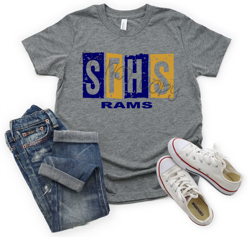 SFHS Rams Navy & Vegas Gold