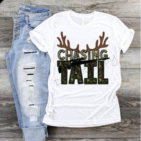 Chasing Tail Camo With Deer Antlers