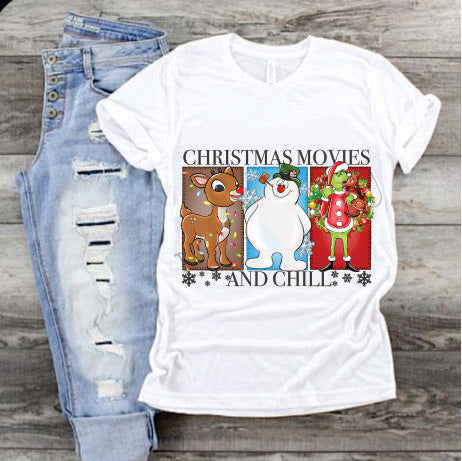 Christmas Movies And Chill Rudolph Frosty and The Grinch