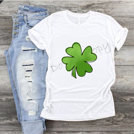 Clover Outlined In Black