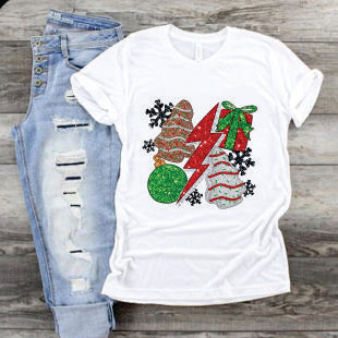 Glitter Christmas Tree Cakes, Ornament, and Present