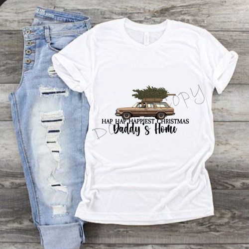 Hap Hap Happiest Christmas Daddy's Home |Tree on Car