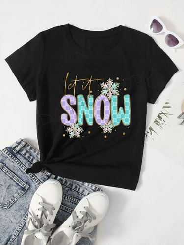 Let It Snow |Pastel Pink and Blue