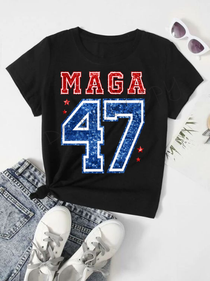 MAGA 47 |Red and Blue Glitter