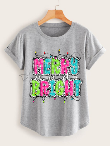 Merry and Bright |Pink, Blue, and Green |Christmas Lights