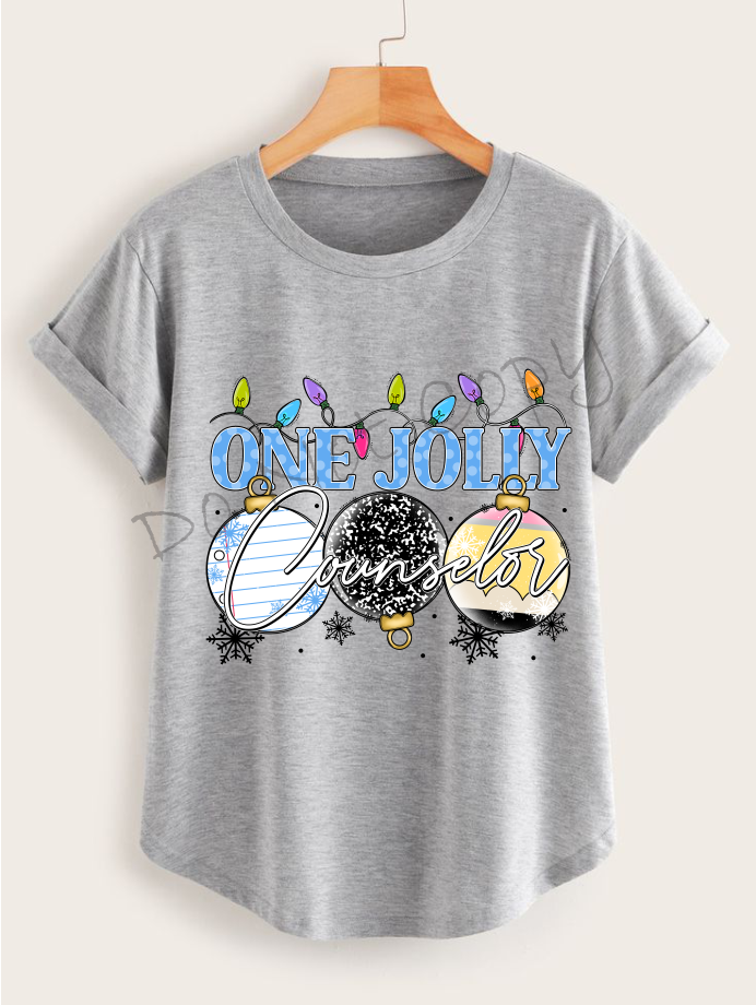 One Jolly Counselor |Notebook Paper, Composition Notebook, and Pencil Ornaments |Christmas Lights