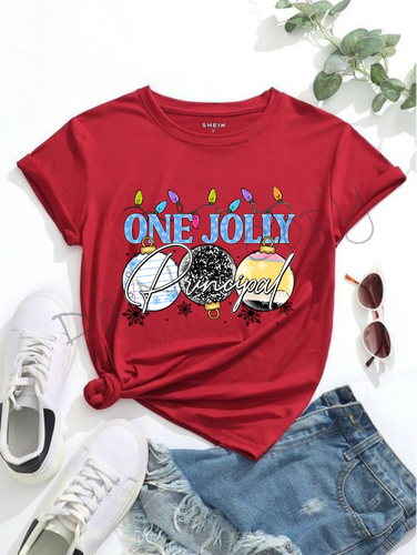 One Jolly Principle |Notebook Paper, Composition Notebook, and Pencil Ornaments |Christmas Lights