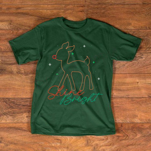 Shine Bright |Rudolph Outline