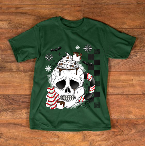 Hot Chocolate In A Skull Mug, Tree Cake, Spider Webs, Bats