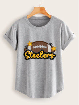 Glitter Steelers Football