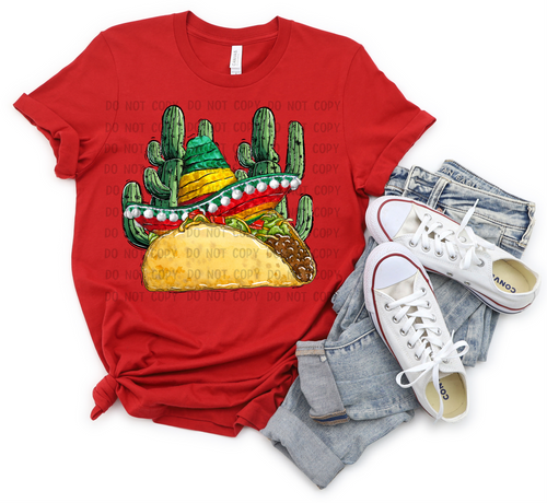 Taco, Cactus & Sombrero Transfer