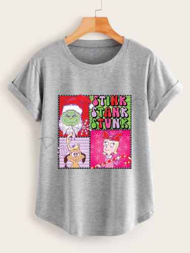 The Grinch Squares With the Grinch, Max, Cindy Lou Who, and Stink Stank Stunk