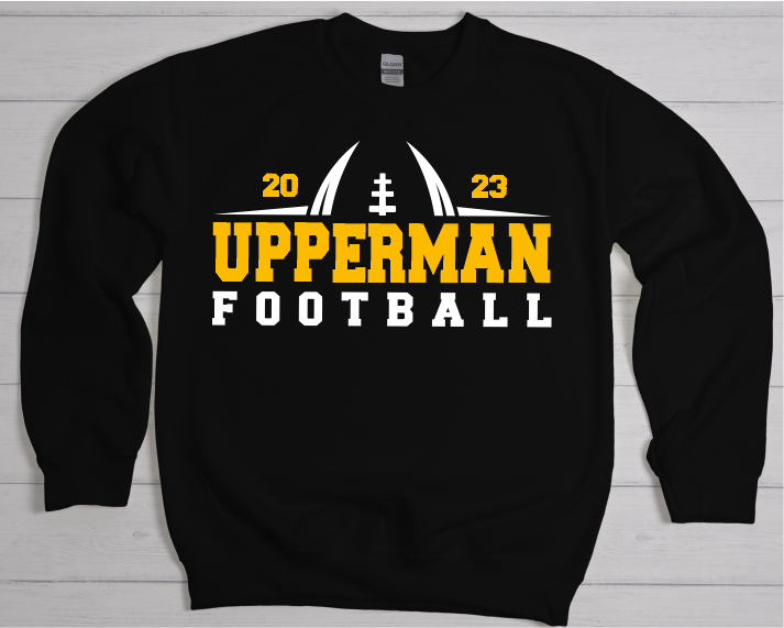 Upperman Football Burnt Orange & White