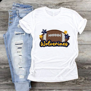 Glitter Wolverines Football