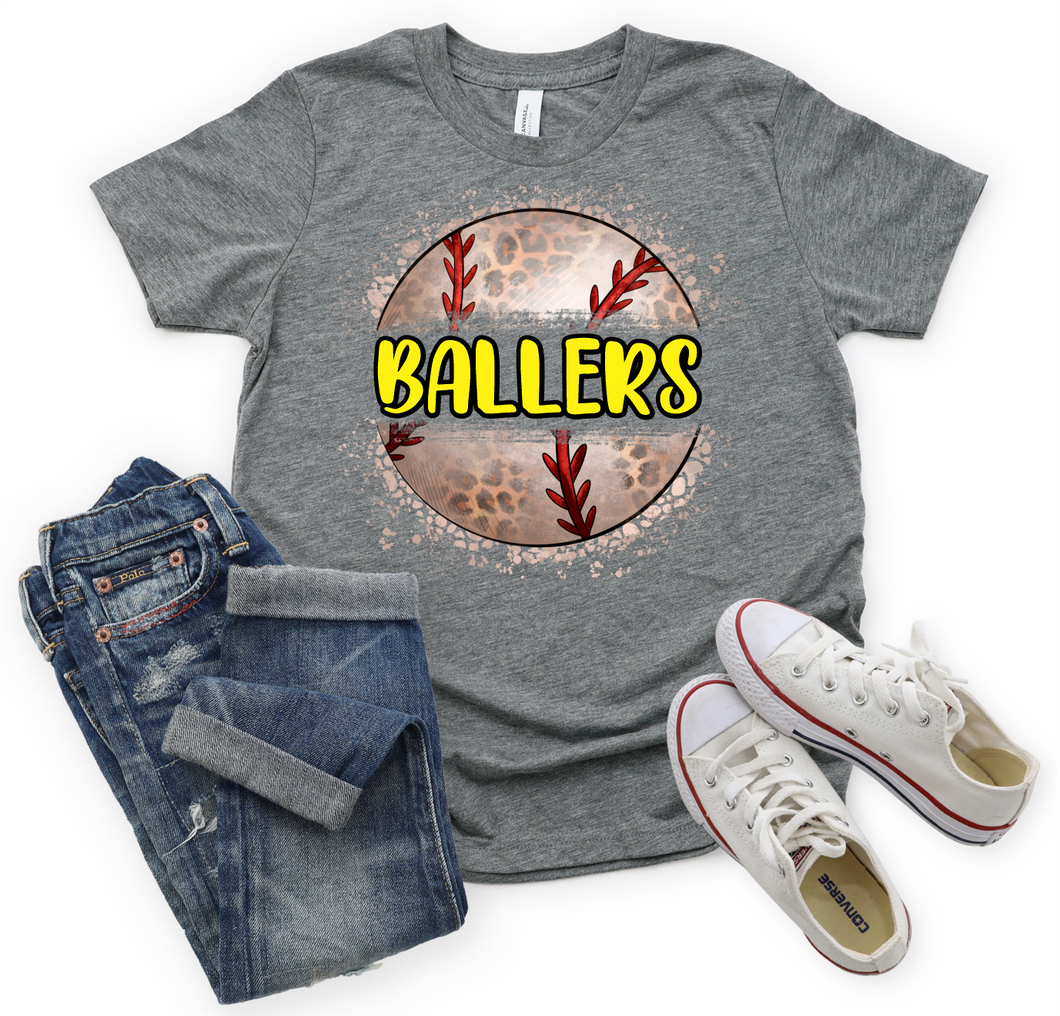 Ballers Black & Yellow Split Baseball