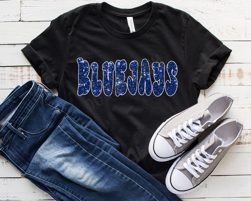 Bluejays Blue Sequins