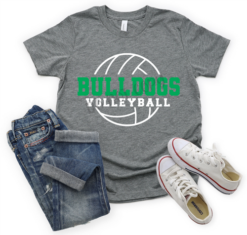 Bulldogs Green & White Volleyball