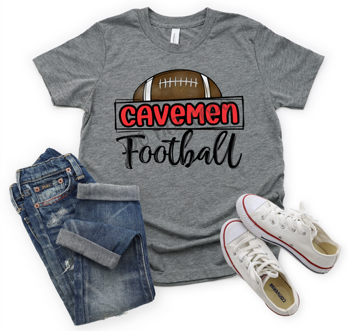 Cavemen Red Football