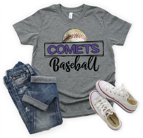 Comets Purple Baseball