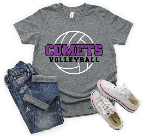 Comets Volleyball Purple & Black