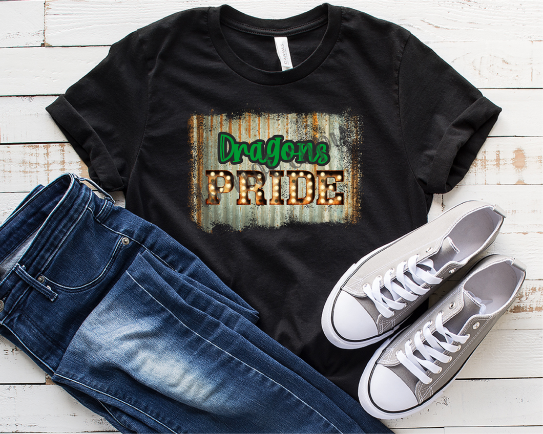 Dragons Pride Green Rustic Glitter