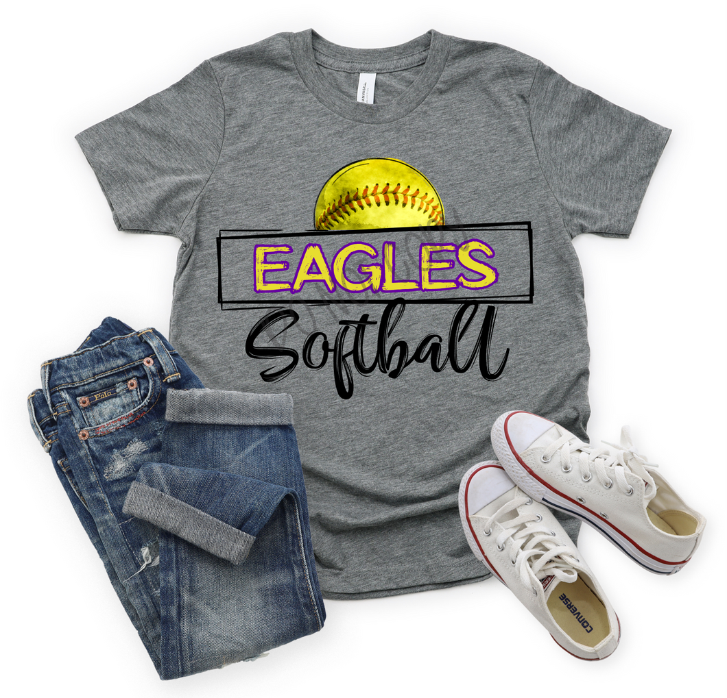 Eagles Purple & Gold Softball