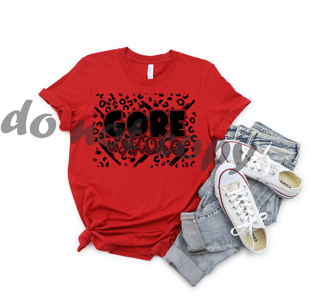 Gore Whore Knife Leopard Transfer