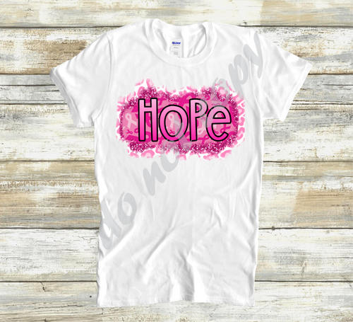 HOPE Breast Cancer Leopard Transfer