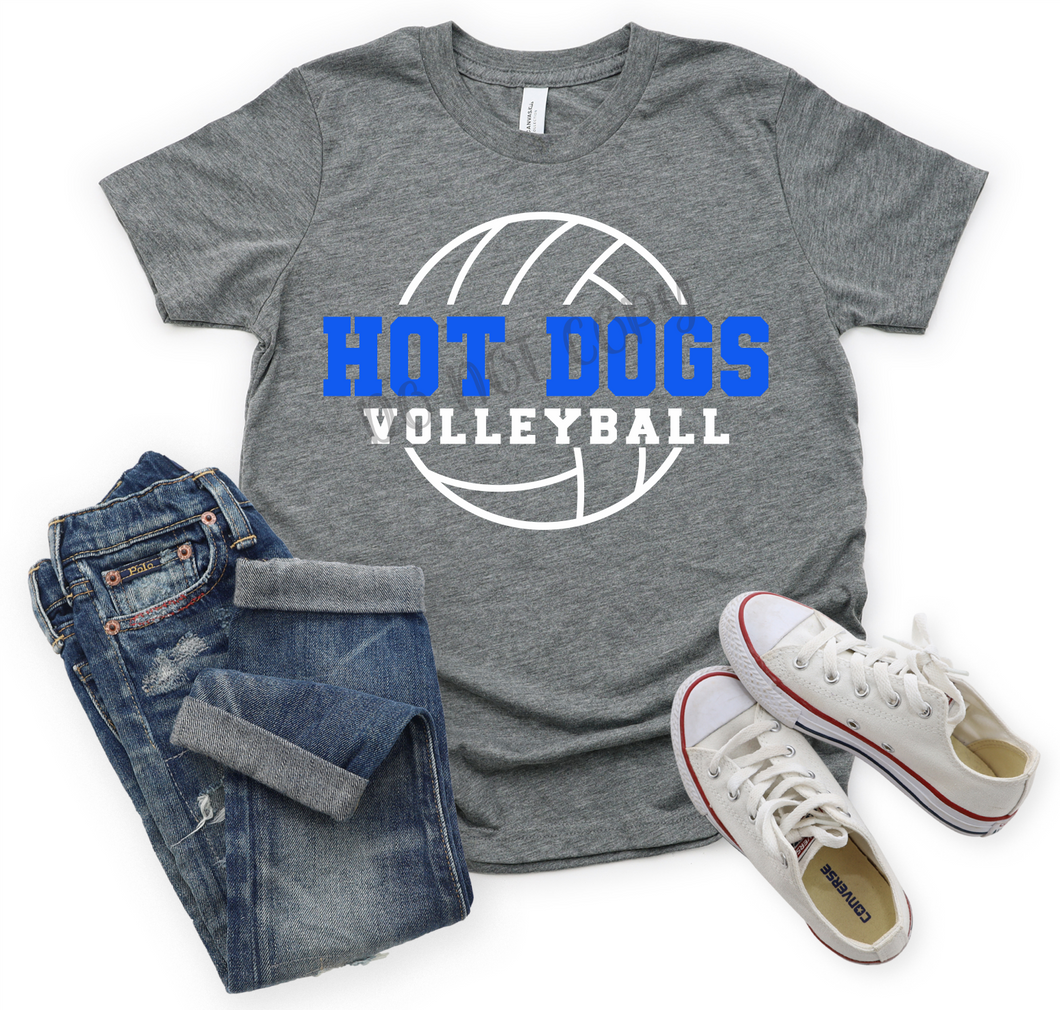 Hot Dogs Volleyball Royal Blue