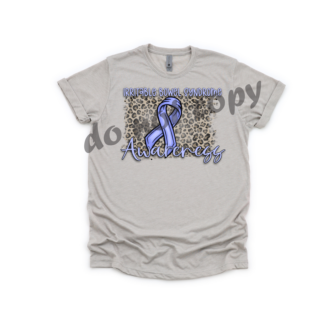 Irritable Bowel Syndrome Awareness Leopard Transfer