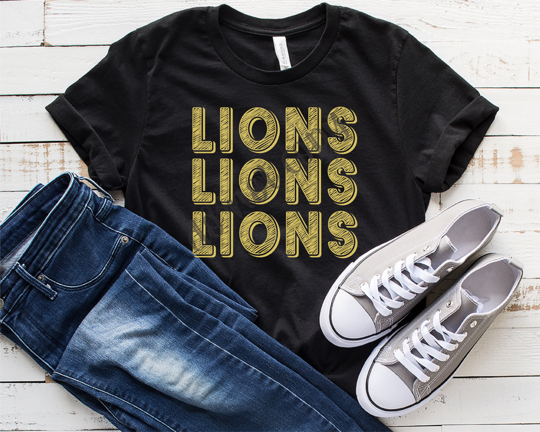 Lions Lions Lions Old Gold Scribble Font