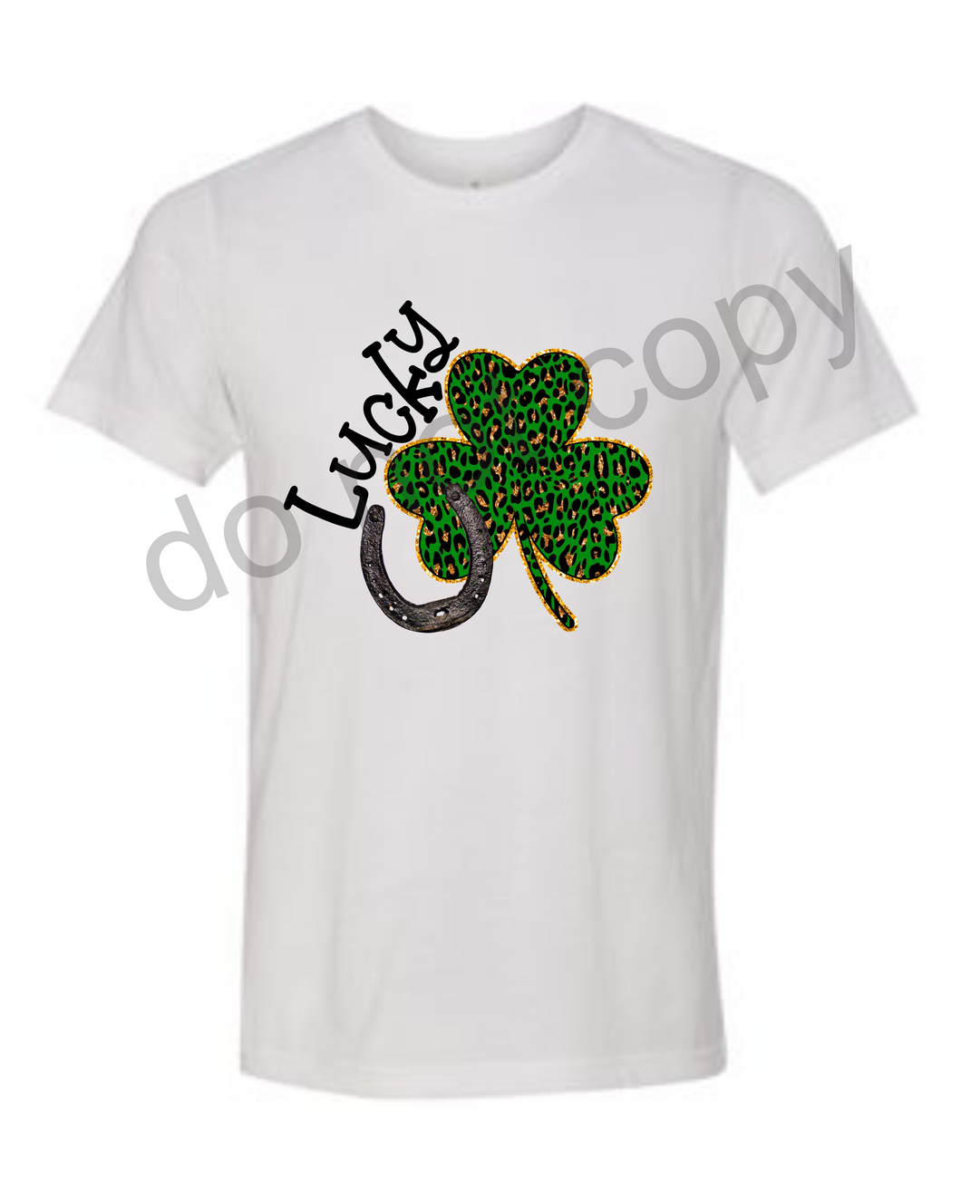 Lucky Leopard Shamrock transfer