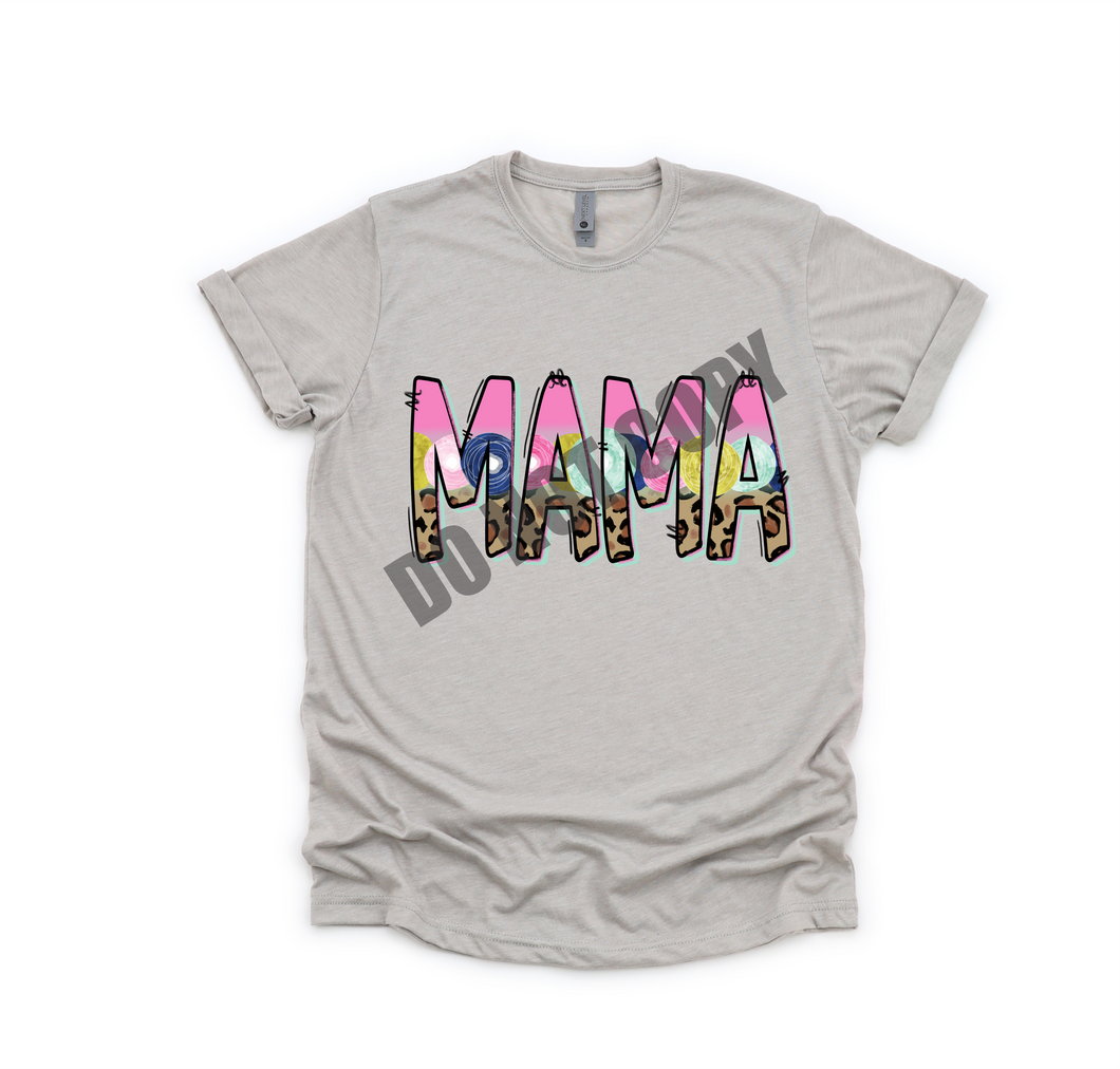 Mama Spring Leopard Pink Transfer