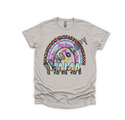 Mama Spring Leopard Rainbow Transfer