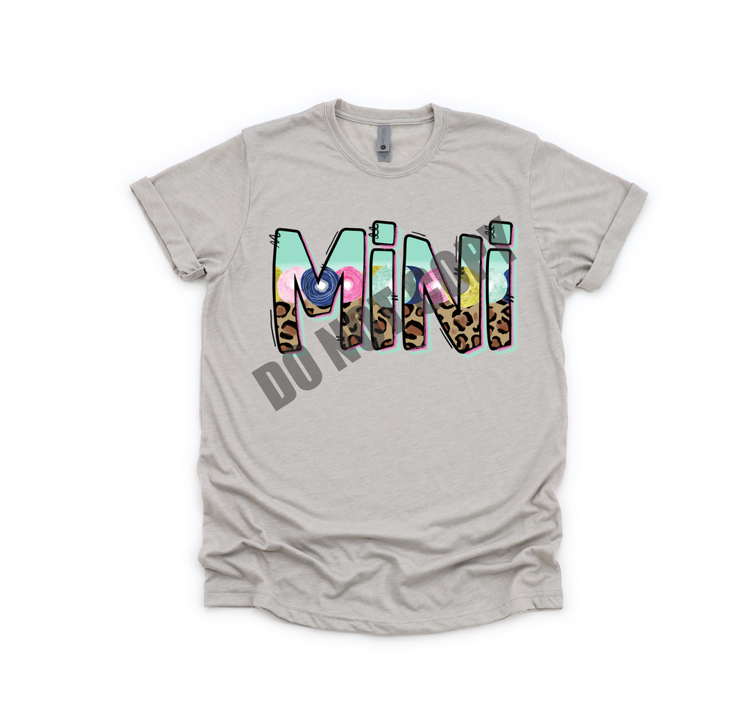 Mini Spring Leopard Mint Transfer