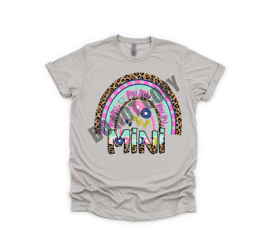 Mini Spring Leopard Rainbow Transfer