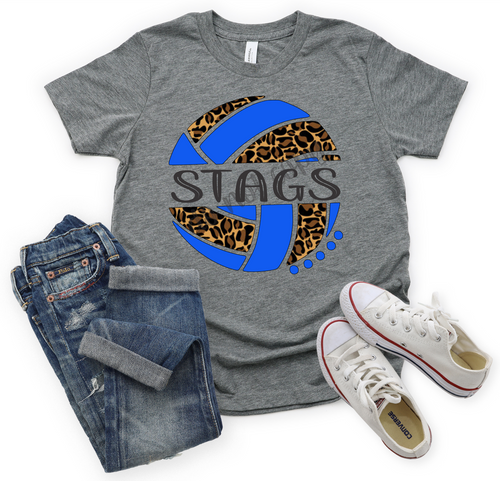 Stags Royal Volleyball Leopard Ball