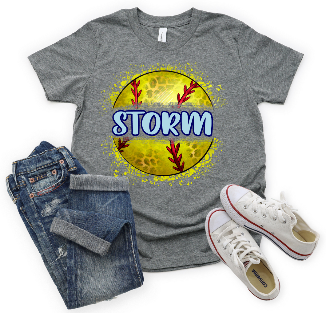 Storm Carolina & Navy Split Softball