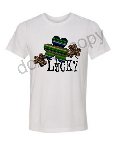 Serape Leopard Shamrock transfer