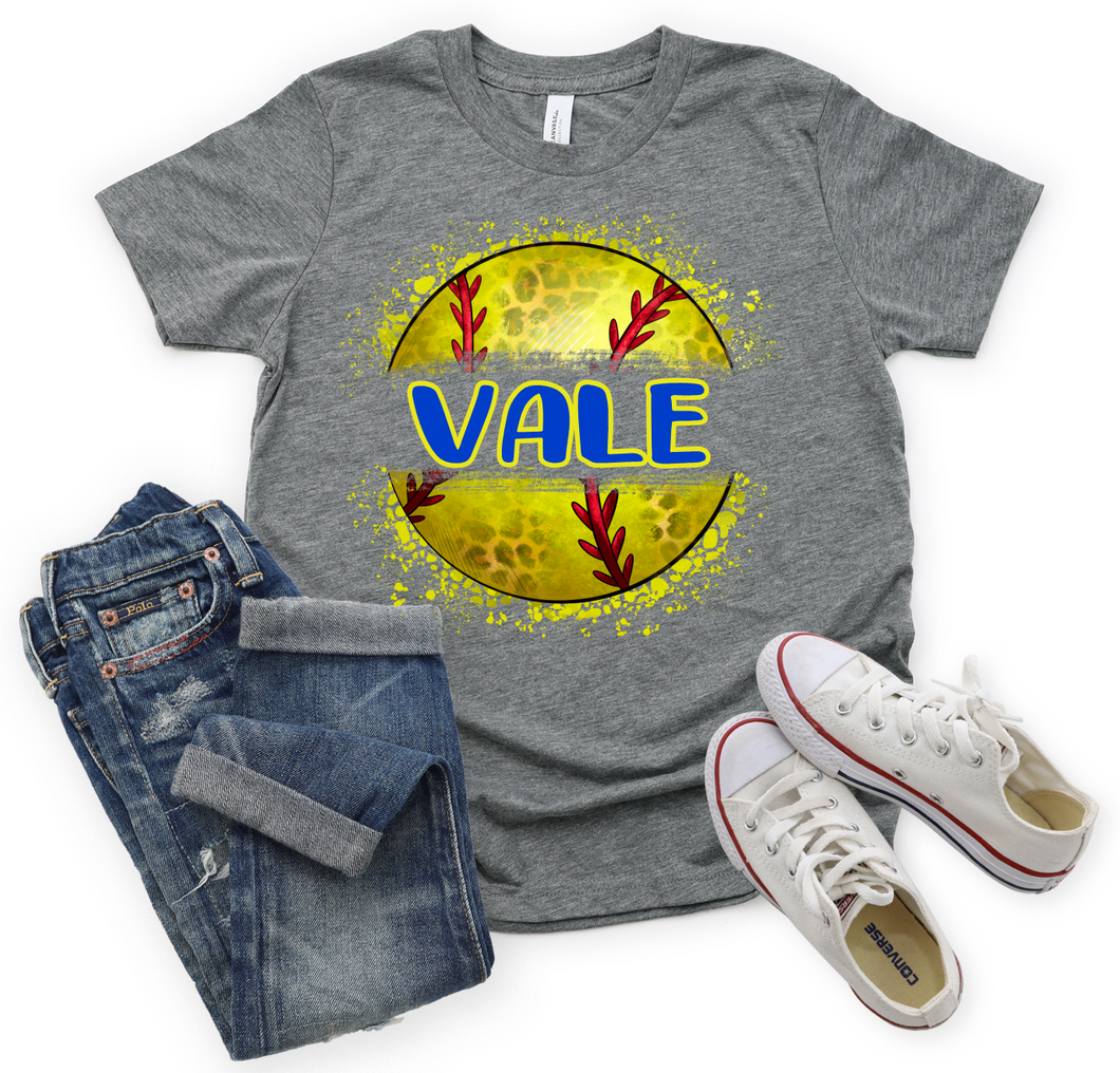 Vale Royal & Yellow Split Softball